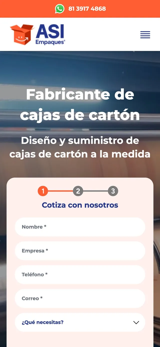 Sitio de ASI Empaques