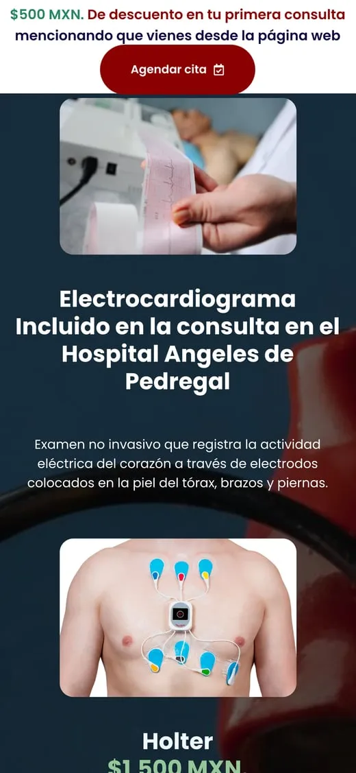 Pantalla del sitio de Dr. Rolando González