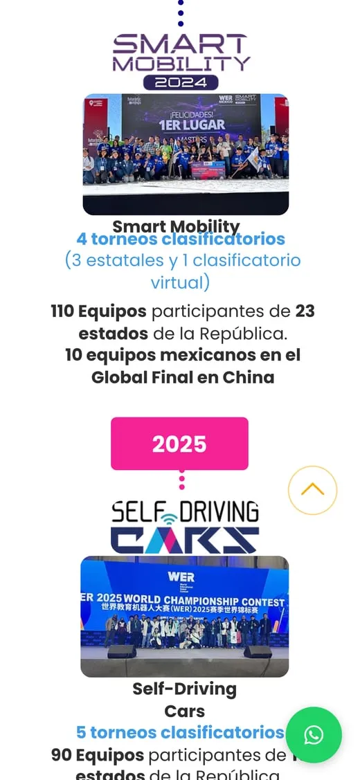 Pantalla del sitio de WER México